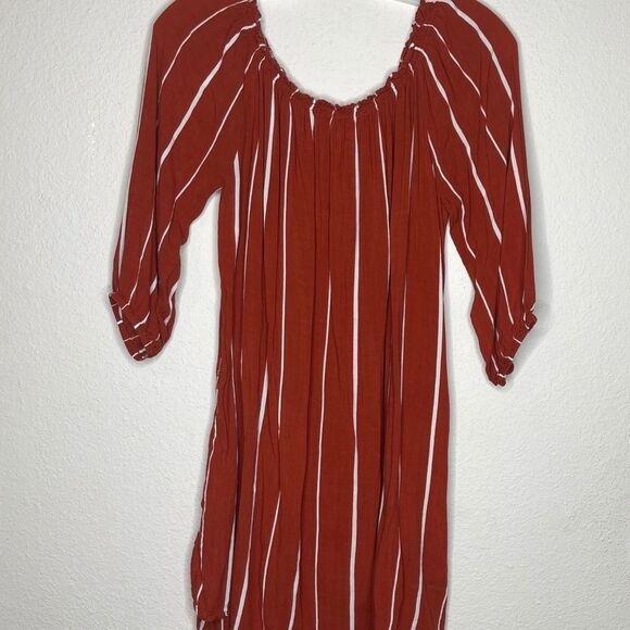 Faithfull Stripe Dress Red White - Picture 4 of 7